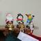 Santa Snowman and Reindeer Christmas Stocking Holders - 5.25" - Set of 3